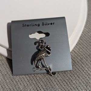 Sterling Silver Flamingo Charm